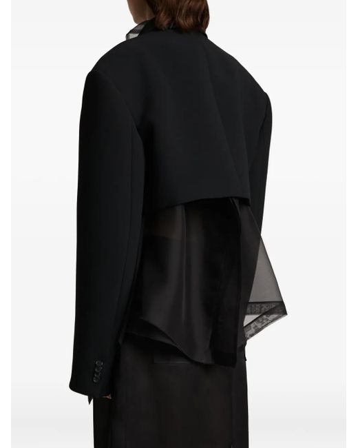 Khaite Black Nando Double-Breasted Jacket