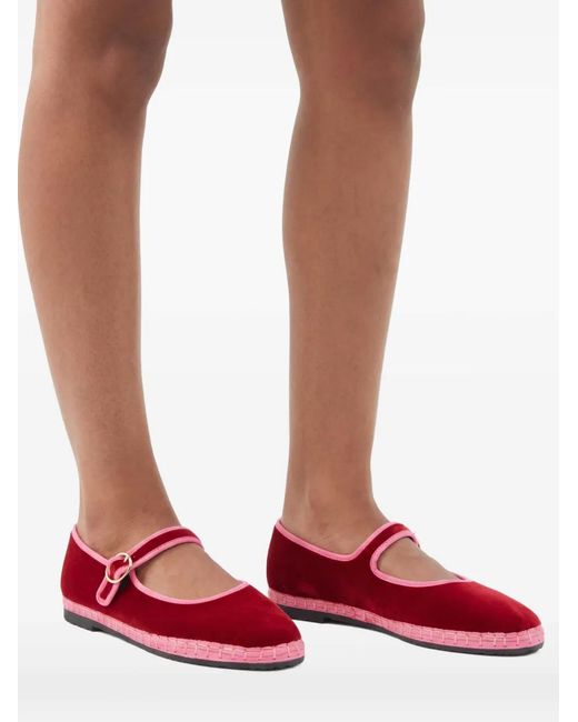 Flabelus Red Aurelie Ballet Flats