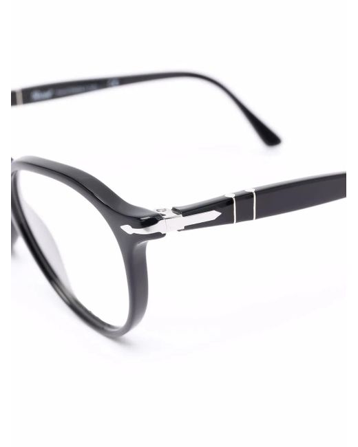Persol Black Round-Frame Glasses for men