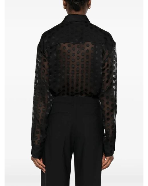 PT Torino Black Belt-Loop Trousers