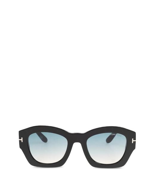 Tom Ford Black Guilliana Geometric-Frame Sunglasses