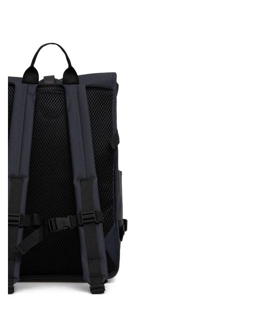 Large Rains Backpack Rains Rolltop Rucksack Large Backpack in Black | Lyst
