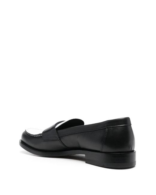 Scarosso Black Two-Tone Loafers