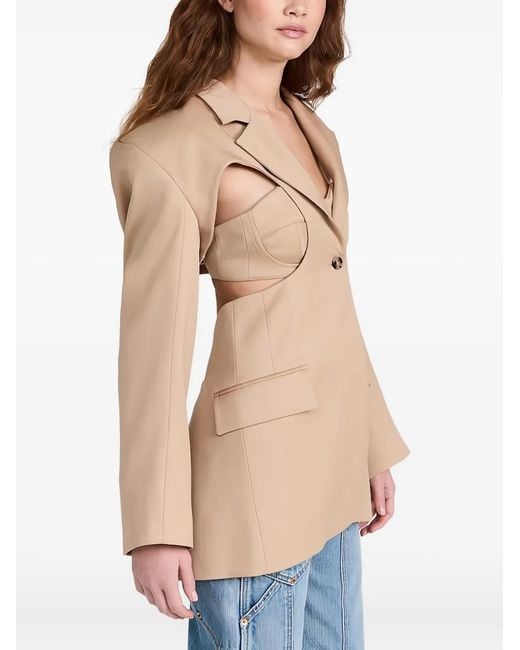 ROKH Natural Layered Blazer