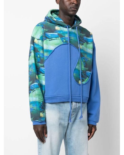 ERL Blue Fleece Hoodie