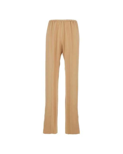 Forte_forte Natural Side Slit Trousers