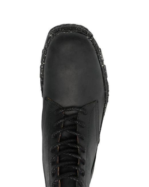 Maison Mihara Yasuhiro Black Joseph Lace-Up Boots