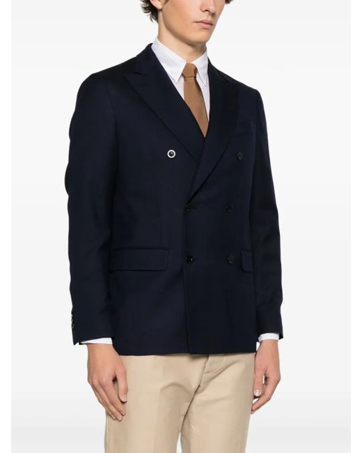 Boglioli Blue Wool Blazer for men
