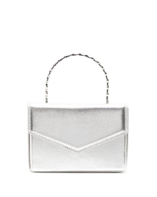 AMINA MUADDI White Pernille Embellished Mini Bag
