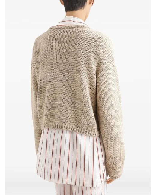 Dolce & Gabbana White Pocket Button Cardigan for men