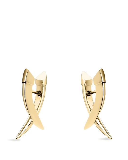 Shaun Leane Metallic Sabre Mini Crossover Earrings