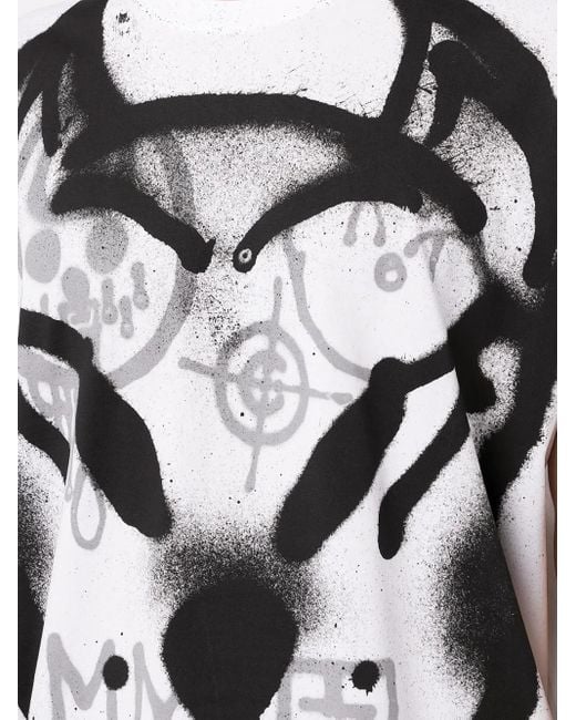 Givenchy Black Graffiti-Print Cotton T-Shirt for men