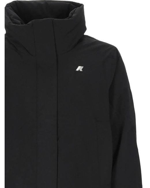 K-Way Black High-Neck Jacket