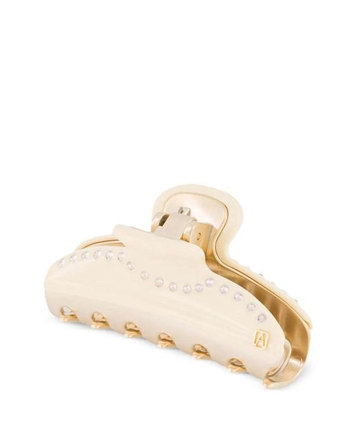 Alexandre De Paris Natural Vendôme Crystal-Embellished Hair Clip