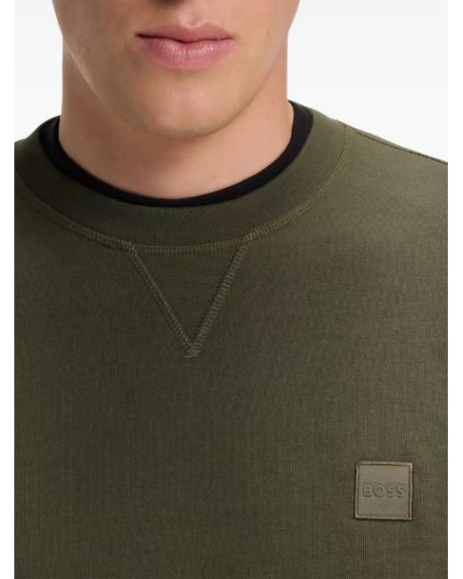 Boss Green Logo-Patch Sweatshirt for men