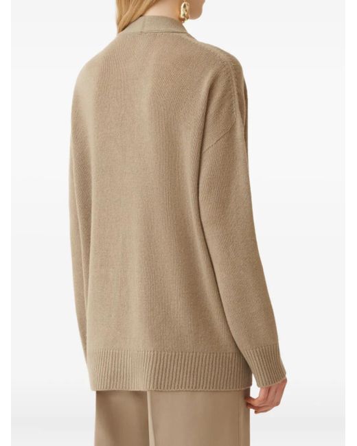 Fabiana Filippi Natural V-Neck Cardigan