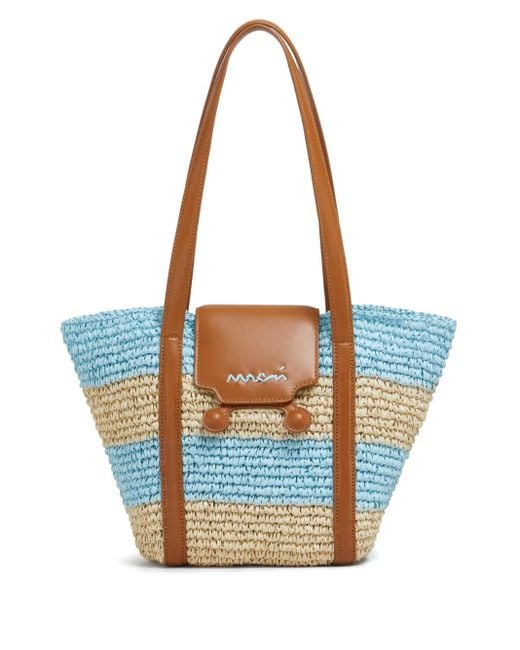 マルニ ロゴエンブロイダリー バケットバッグ