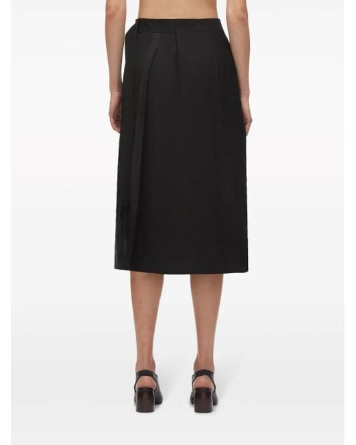 3.1 Phillip Lim Black Endless Loop Midi Skirt