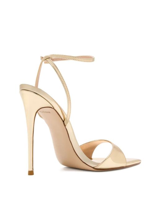 Femme LA White 120Mm Gg Metallic Stiletto Sandals