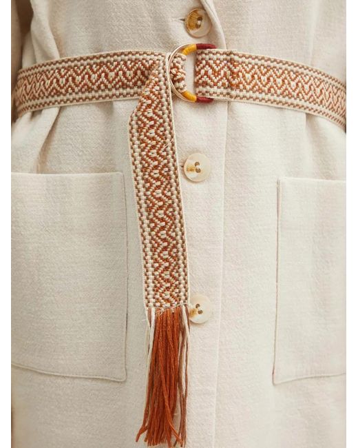 La Petite Francaise Natural Voyelle Button Pocket Cardigan