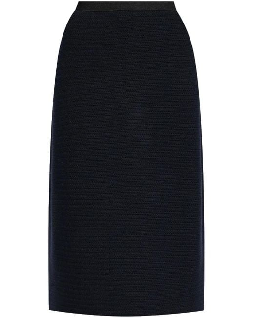 Fabiana Filippi Blue Knit Pencil Skirt