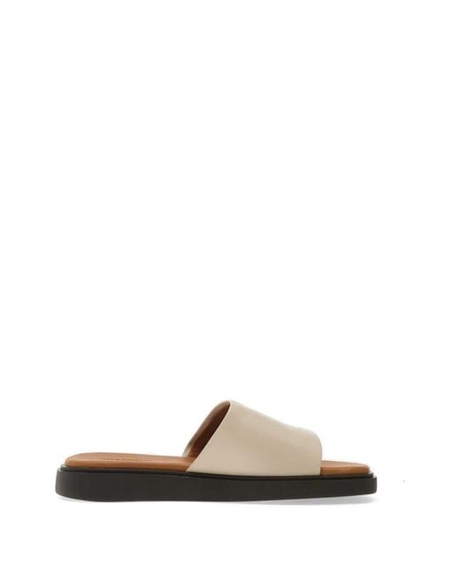 Vagabond White Connie Flat Sandals