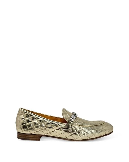 Madison Maison Metallic Quilted Loafers