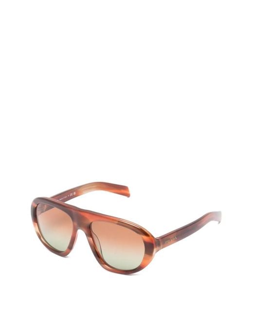Prada Pink Round-Frame Sunglasses