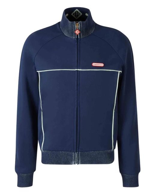 Casablanca Reißverschluss-Sweatshirt Mit Stehkragen in Blue für Herren