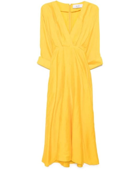 Acler Yellow Newmore Kleid