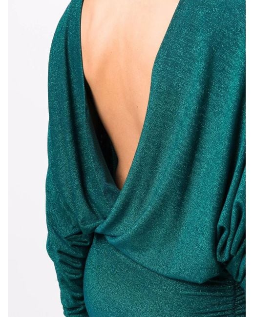 Alexandre Vauthier Green Wide-shoulder Knitted Dress
