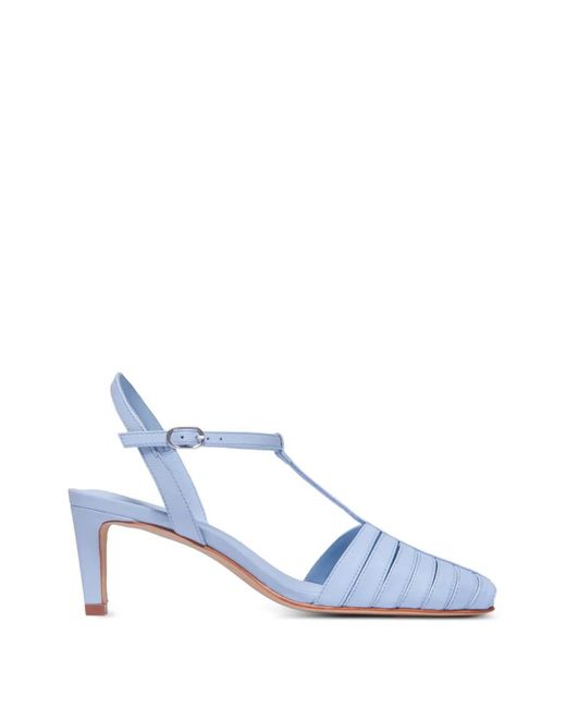 Bernardo Blue Peoria T-Strap Pumps