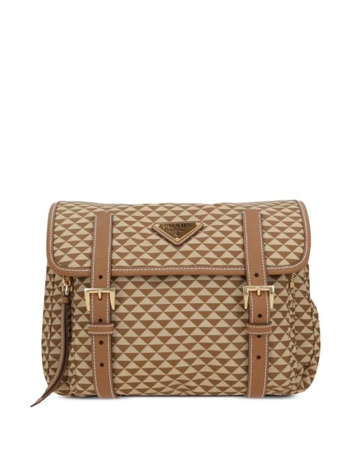 Borsa A Tracolla Re-Nylon di Prada in Natural