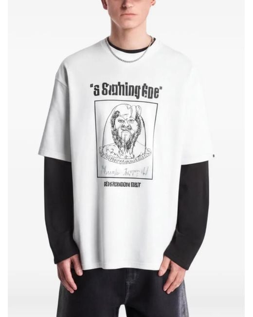 A Bathing Ape White Ape General Print T-Shirt