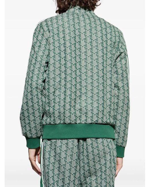 Lacoste Green Jacquard Sweater for men