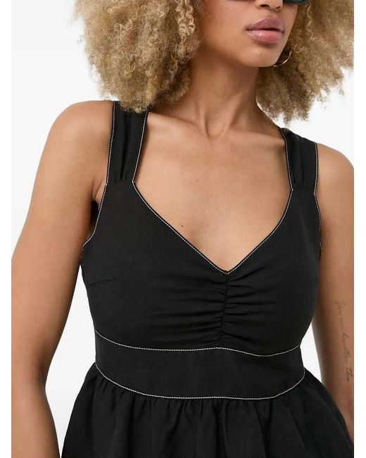 Notes Du Nord Black Cross-Back Blouse