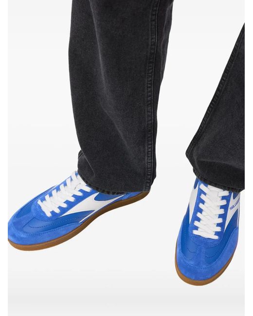 Karl Lagerfeld Blue Kandidate Lace-Up Sneakers for men