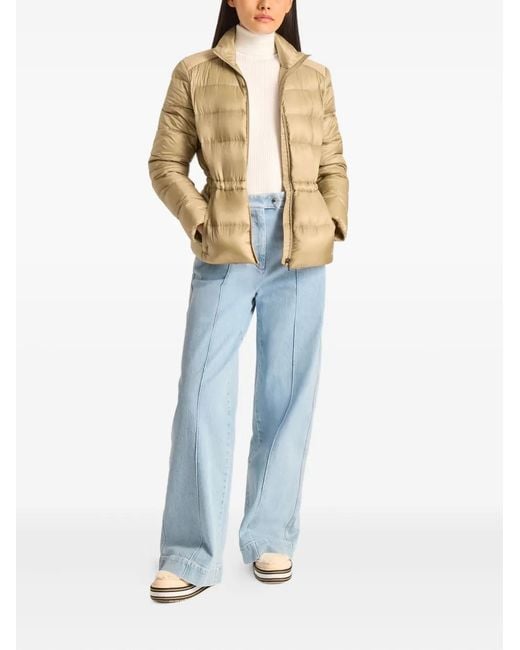 Fusalp Natural Cinched Quilted Puffer Jacket