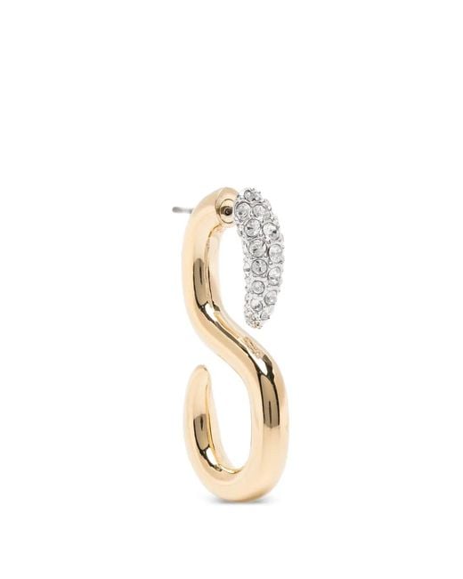 Swarovski Metallic S-Shape Earrings