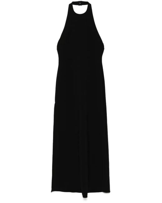 Amsale ホルターネック ドレス Black