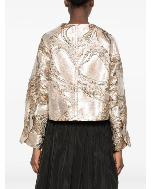 Susanne Bommer Natural Metallic Jacquard Jacket