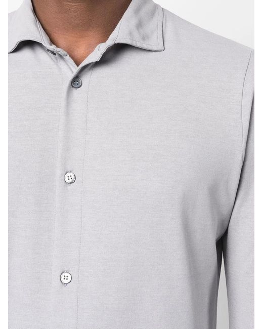Camicia di Zanone in Gray da Uomo
