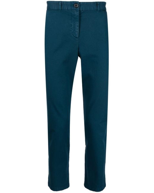 PS by Paul Smith Slim-cut Brushed Chinos in Blue | Lyst