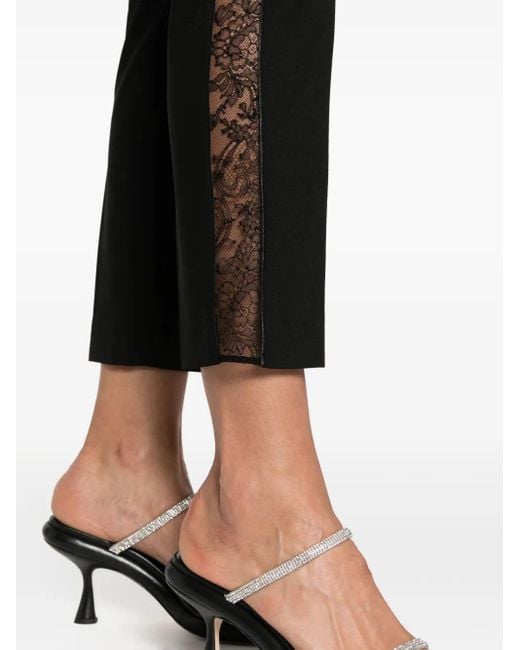 Maison Close Pantalon Van Scheerwol in het Black