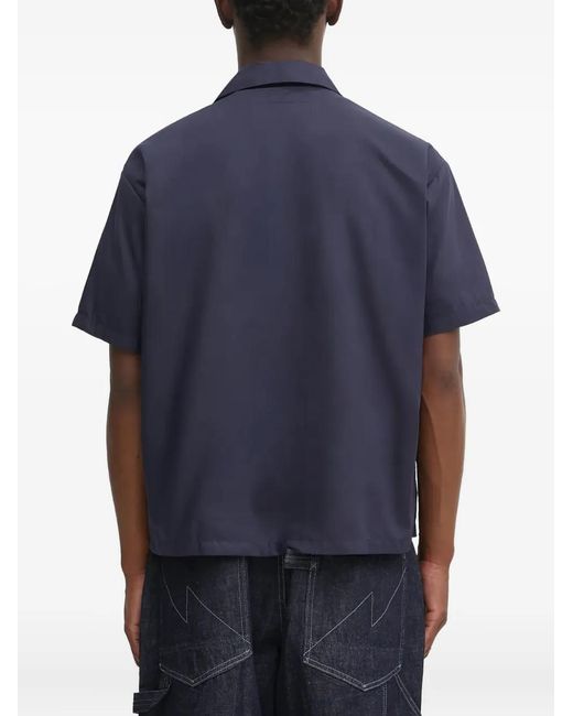 Neighborhood Blue Pocket Short-Sleeve Shirt for men