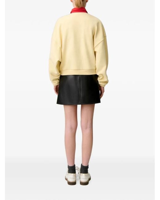 Claudie Pierlot Natural Oversized Cotton Sweatshirt