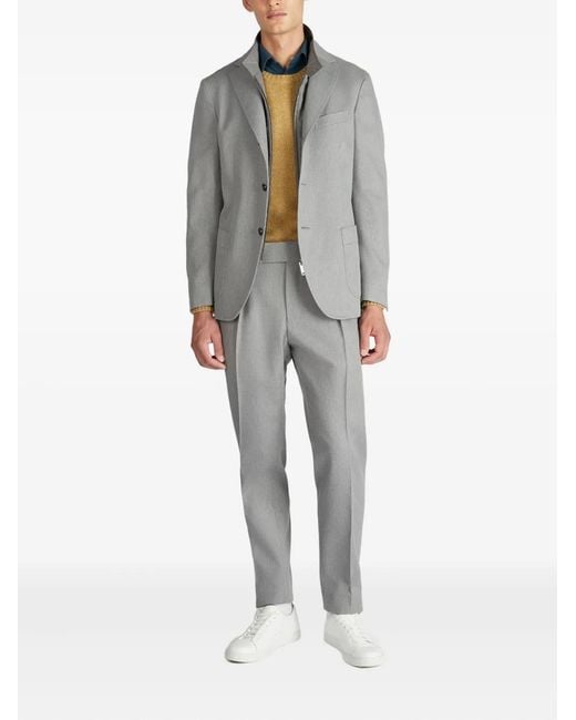 Incotex Gray Removable-Panel Blazer for men