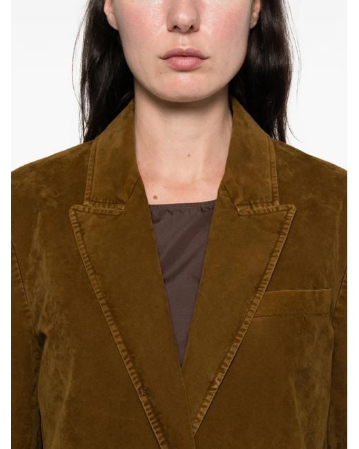 Forte_forte Brown Blazer À Poches Boutonnées