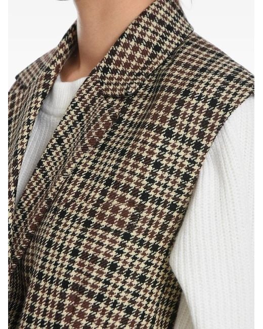 Herskind Multicolor Veston Croisé À Motif Pied-De-Poule