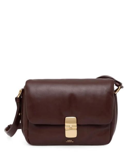 A.P.C. Brown Grace Crossbody Bag